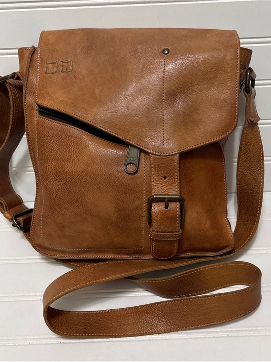 Bed Stu Handbags - BED STU Venice Beach Brown Tan Rustic Leather Crossbody Satchel Bag Tote